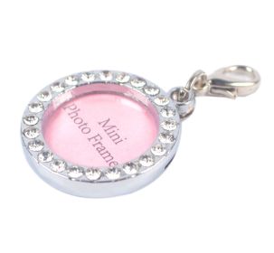 Pet Round Rhinestone Writable Name Telephone ID Tags for Dogs Cats Pet Round Rhinestone Writable Name Telephone ID Tags for Dogs Cats